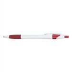 Hampton Ballpoint Pen w/Full Color Imprint - Red