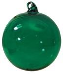 Hand Blown Glass Ornament - Green