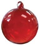 Hand Blown Glass Ornament - Red