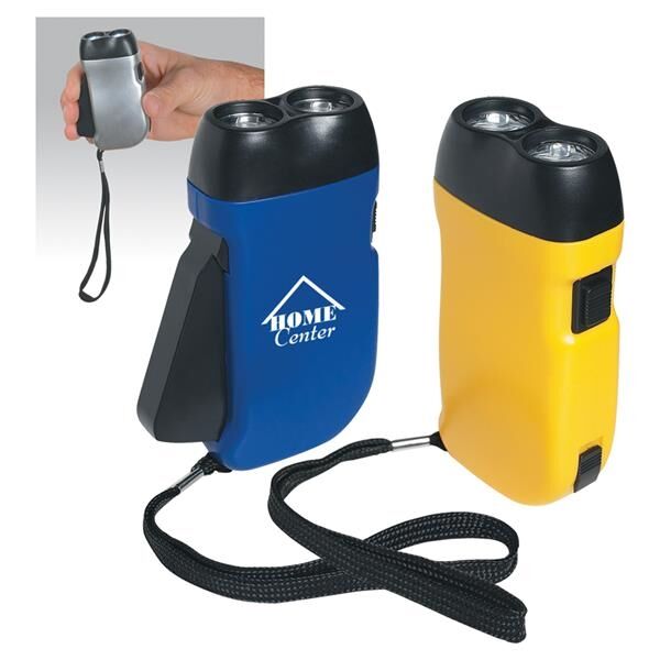 Main Product Image for Hand Squeeze Flashlight With Wrist Strap