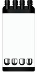 Handyman 4-Piece Mini Screwdriver Set - White/Black
