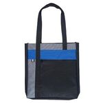 Happy De Stijl Polyester Tote Bag - Blue-reflex