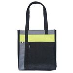 Happy De Stijl Polyester Tote Bag - Green-lime