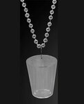 Happy New Year Shot Glass Beads - Clear