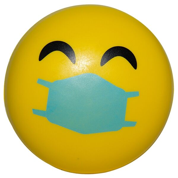 Main Product Image for Promotional Squeezies Happy Ppe Emoji Stress Reliever