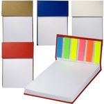 Hard Cover Sticky Flag Jotter Pad -  