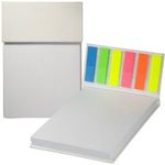Hard Cover Sticky Flag Jotter Pad -  