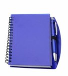 Hardcover Notebook And Pen Set - Blue