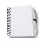 Hardcover Notebook And Pen Set - Clear