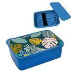 Harvest Lunch set With Full Color Lid - Blue