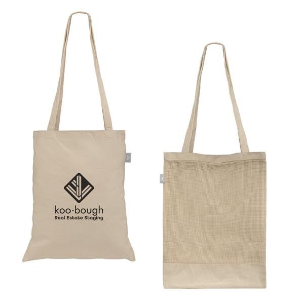 Main Product Image for Harvest - Recycled 8 oz. Cotton & Mesh Tote Bag