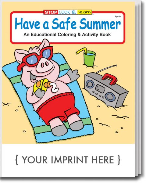 Main Product Image for Have A Safe Summer Coloring And Activity Book USA Made