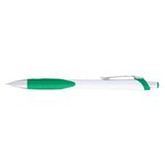 Haven Sleek Write Pen - White With Green