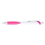 Haven Sleek Write Pen - White with Pink