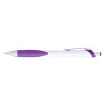 Haven Sleek Write Pen - White With Purple