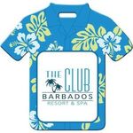Hawaiian Shirt Shaped Luggage Tag -  