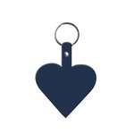 Heart Key Tag - Dark Blue