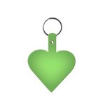 Heart Key Tag - Translucent Lime