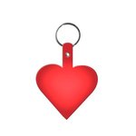 Heart Key Tag - Translucent Red