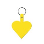 Heart Key Tag - Yellow