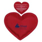 Heart Nylon-Covered Hot/Cold Pack - Medium Red