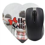 Buy Giveaway Heart Shaped Computer Mouse Pad - Dye Sublimated