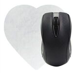 Heart Shaped Computer Mouse Pad - Dye Sublimated -  