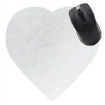 Heart Shaped Computer Mouse Pad - Dye Sublimated -  