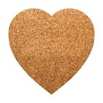 Heart Shaped Cork Coasters - Natural