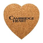 Heart Shaped Cork Coasters -  
