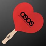 Heart Shaped Hand Fan (NON-Light Up) - Red