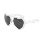 Heart Shaped Sunglasses - White