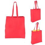 Heat Sealed Non-Woven Value Tote with Gusset - Red