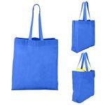 Heat Sealed Non-Woven Value Tote with Gusset - Reflex Blue