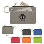 Buy Advertising Heathered Card Wallet With Key Ring