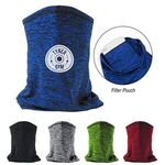 Buy Custom Printed Heathered Cooling Gaiter With Filter