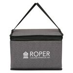 Heathered Non-Woven Cooler Lunch Bag - Gray