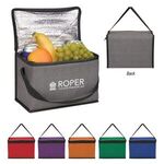 Heathered Non-Woven Cooler Lunch Bag - Green