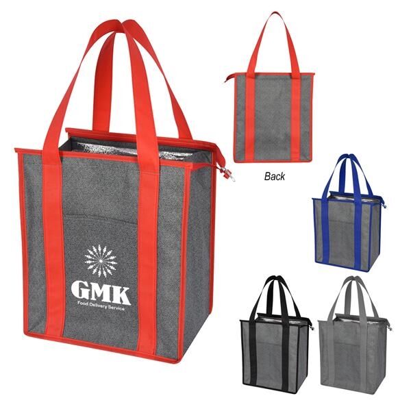 Main Product Image for Heathered Non-Woven Cooler Tote Bag