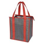 HEATHERED NON-WOVEN COOLER TOTE BAG -  