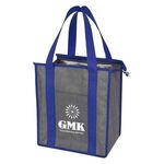 HEATHERED NON-WOVEN COOLER TOTE BAG -  