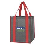 Heathered Non-Woven Shopper Tote Bag -  