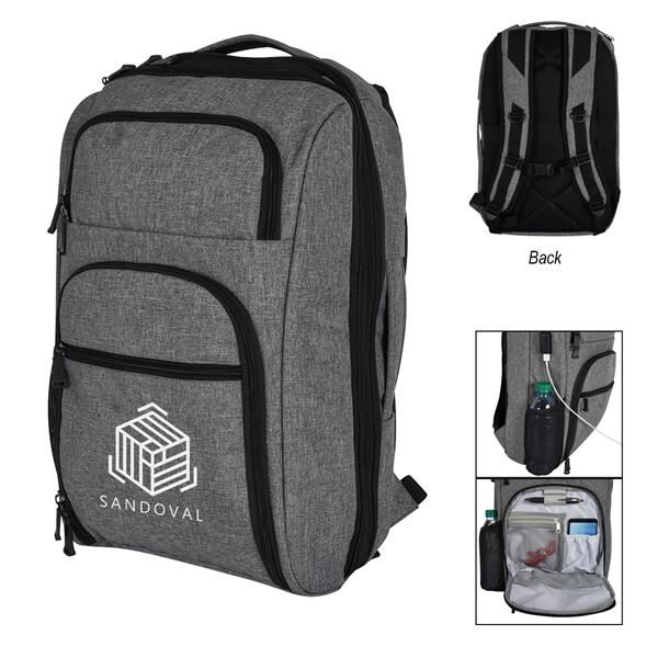Main Product Image for Heathered Rfid Laptop Backpack & Briefcase