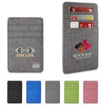 Heathered RFID Wallet with 6 Card Pockets