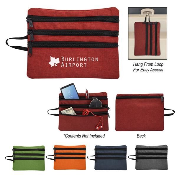 Main Product Image for Heathered Tech Accessory Travel Bag