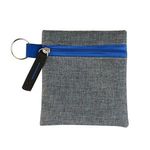 Heathered Tech Pouch - Blue