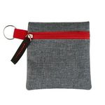 Heathered Tech Pouch - Red