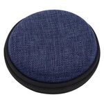 Heathered Tech Travel Case - Navy Blue