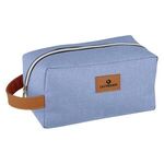 Heathered Toiletry Bag - Blue