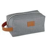 Heathered Toiletry Bag - Gray